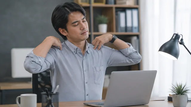 Pundak terasa berat setelah kerja seharian di meja kantor